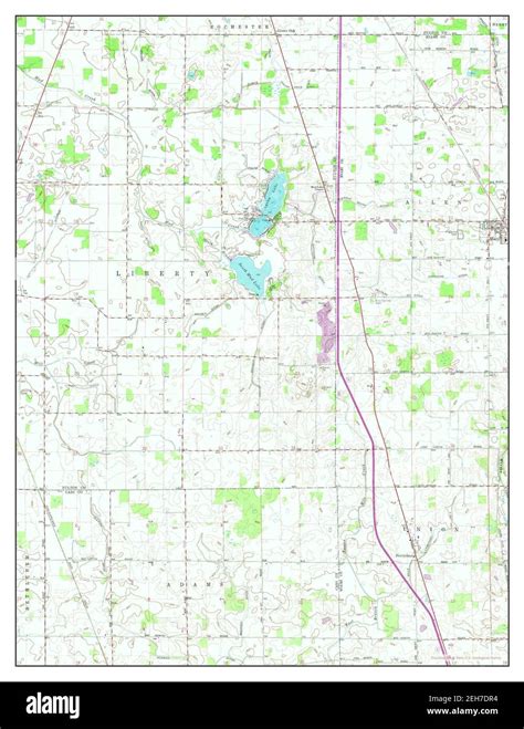 Macy, Indiana, map 1960, 1:24000, United States of America by Timeless ...