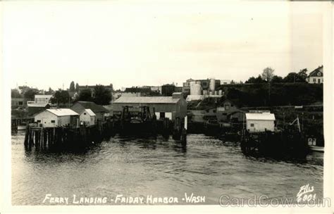 Ferry Landing, Friday Harbor Washington Postcard