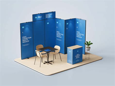 Free Exhibition Booth Mockup (PSD)