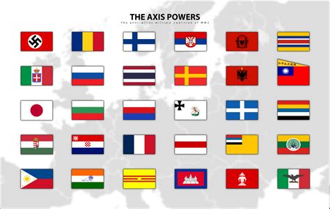 Flags of the Axis powers, their allies and puppets. (WW2) : r/vexillology