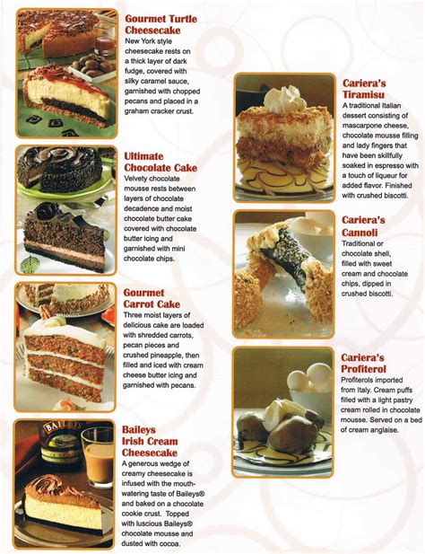 Dessert Menu