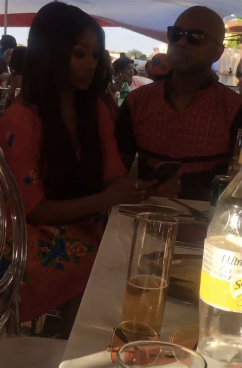 Pearl Modiadie spotted with her ex-fiance