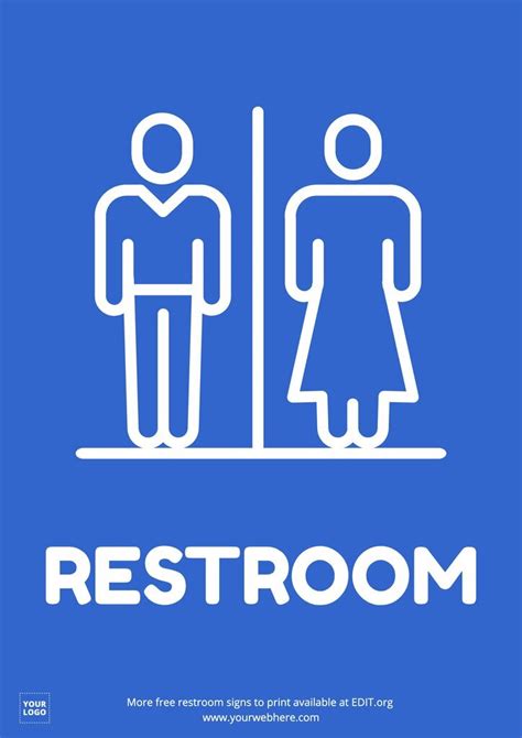 Free Free Printable Restroom Signs, Download Free Free, 60% OFF