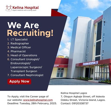 VACANCY FOR THE POSITION OF A MEDICAL DOCTOR - Kelina Hospital