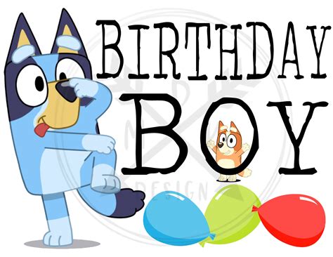 Bluey Birthday Wishes - Printable Cards