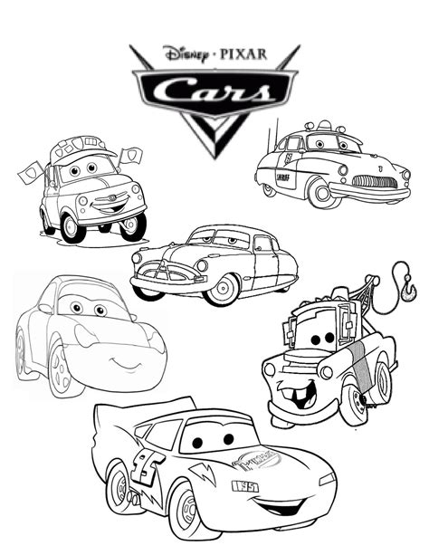 Disney Cars Coloring Pages Fresh Coloring Pages Excelent Disney Cars ...