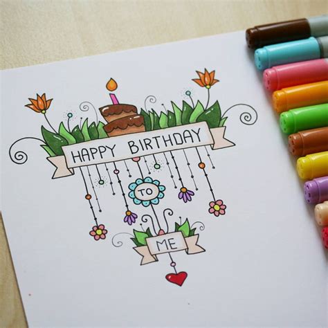 Happy Birthday Things To Draw | The Cake Boutique