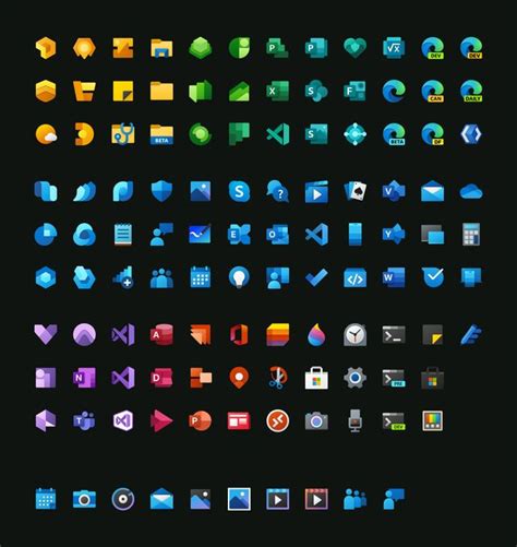 All the Microsoft's Fluent Design icons - Design | Fluent design, Icon ...