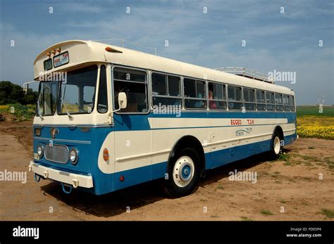 Egged old bus, Leyland, Royal tiger Stock Photo - Alamy