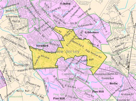 Image: Census Bureau map of Lindenwold, New Jersey