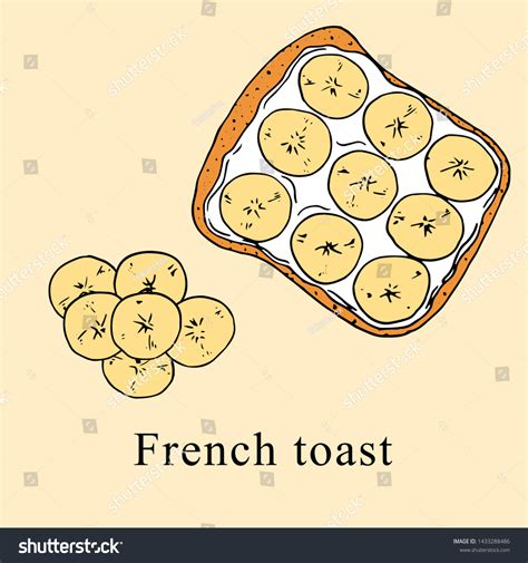 French Toast Illustration Cartoon Style Perfect Stock Illustration ...