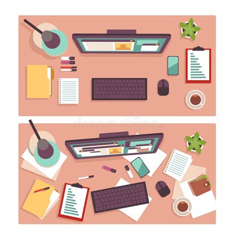 Messy Desk Cartoon Stock Illustrations – 460 Messy Desk Cartoon Stock ...