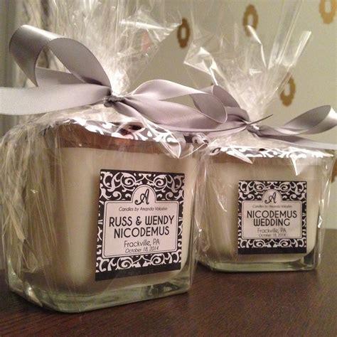 Unique Custom Candle Labels for a special couple on their special day ...