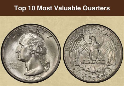 Top 10 Most Valuable Quarter Coins In Circulation Worth Money (With ...