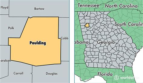 Paulding County, Georgia / Map of Paulding County, GA / Where is ...