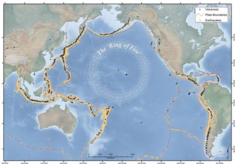 The Pacific 'Ring of Fire'. : MapPorn