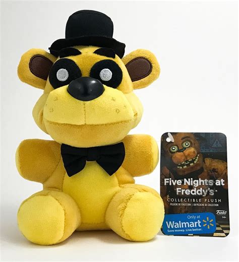 GOLDEN FREDDY PLUSH FIVE NIGHTS AT FREDDY'S FNAF FUNKO GOLD WALMART ...