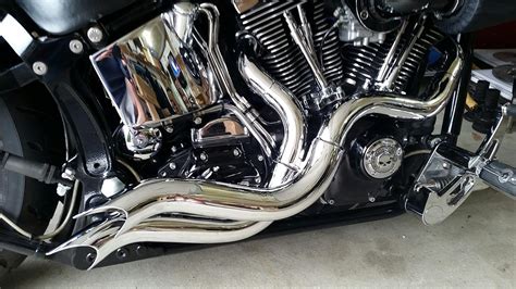 CHROME STR LA LAF EXHAUST PIPES HARLEY SOFTAIL | eBay