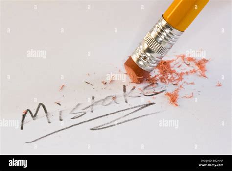 Erasing your mistakes Stock Photo - Alamy