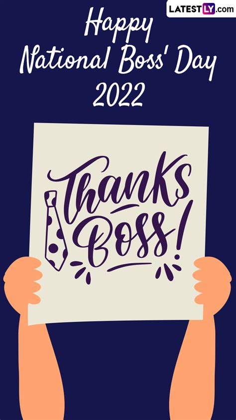 Happy National Boss’ Day 2022 Wishes & Boss’ Day Images To Share With ...