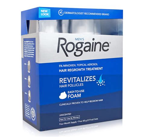 Rogaine Foam Regaine Men 5% Minoxidil 4 Month Supply