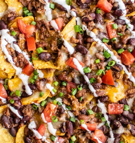 Baked Chili Nachos | Carolyn's Cooking