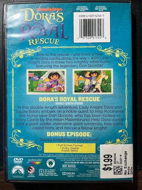 Dora the Explorer: Dora's Royal Rescue (DVD) Nickelodeon, Nick Jr.