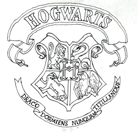 Ravenclaw Crest Coloring Pages At Getcoloringscom Free Sketch Coloring ...