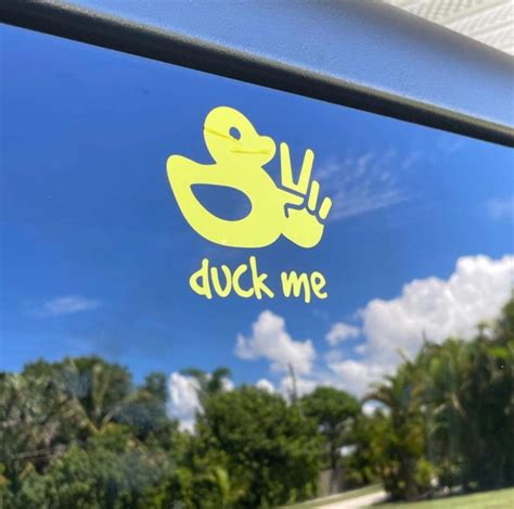 Duck Me Decal Duck Duck Decal for Jeep - Etsy