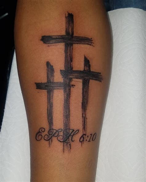 Three Crosses Tattoo • Half Sleeve Tattoo Site