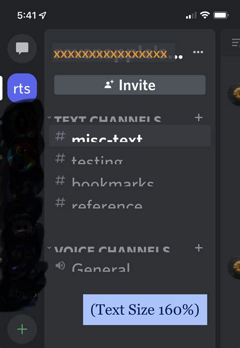 Font size on iOS/iPhone mobile app – Discord