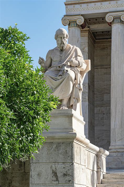 Statue of Plato The Academy of Athens Photograph by Wayne Moran - Fine ...