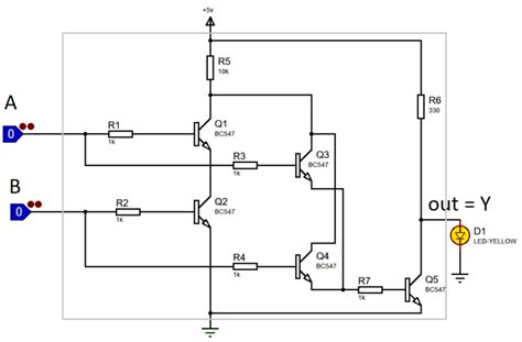 Xnor Gate Circuit Diagram Using Transistor