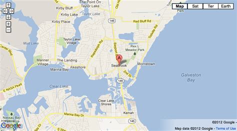 Map Of Seabrook Texas And Surrounding Areas