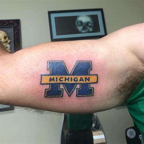 University of Michigan tattoo done by Pineapple at #LuckyBambooTattoo ...