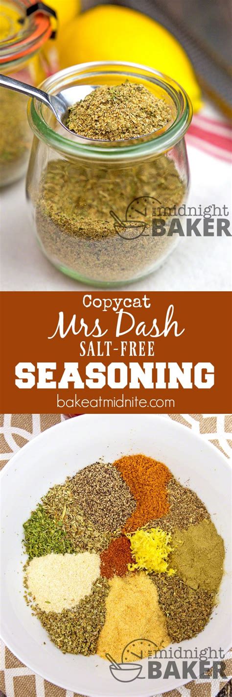 Mrs. Dash Seasoning Copycat - The Midnight Baker