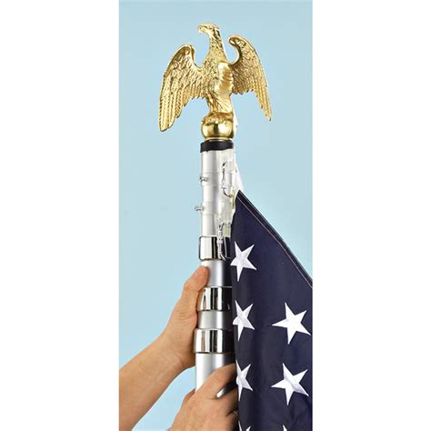 20 - ft. Telescoping Flag Pole Kit - 154735, Flags at Sportsman's Guide