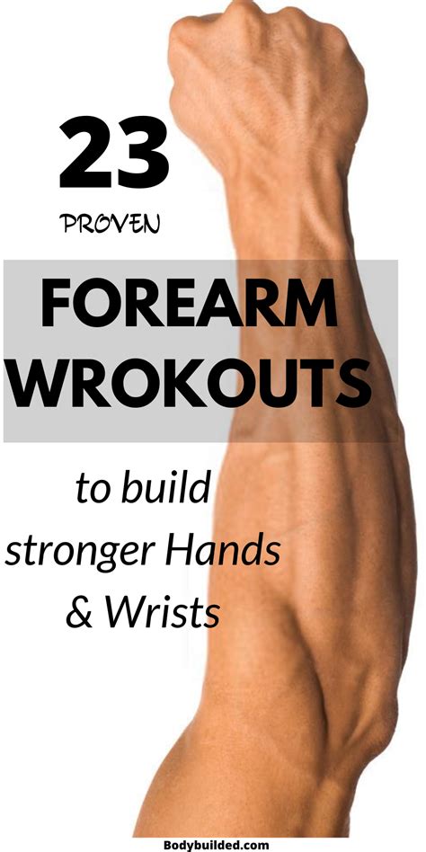 How to get bigger forearms wrists 21 best forearm exercises – Artofit