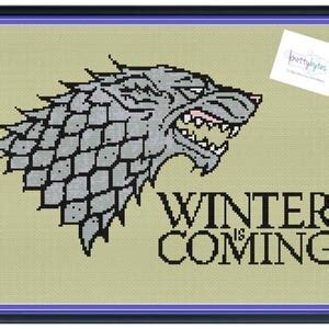 House Stark Sigil Game of Thrones Unofficial Cross Stitch Pattern ...