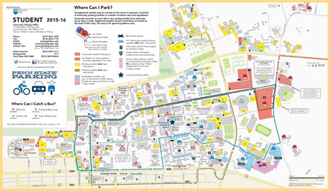 Penn State Parking Map - Map Of Zip Codes