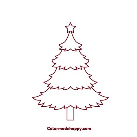 How to Draw a Christmas Tree: Step by Step