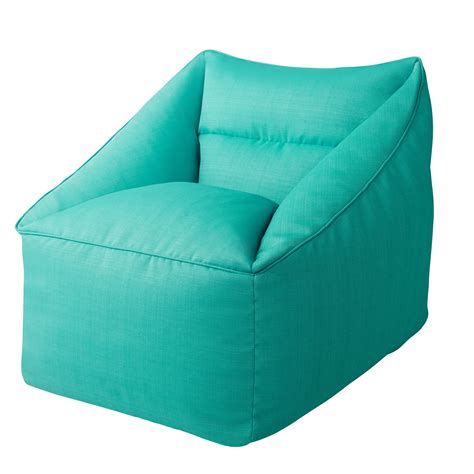 Better Homes & Gardens Dream Bean Patio Bean Bag Chair, Turquoise ...