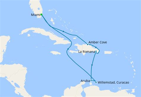 Southern Caribbean from Miami, Carnival Cruise Line, 3rd March 2023 ...