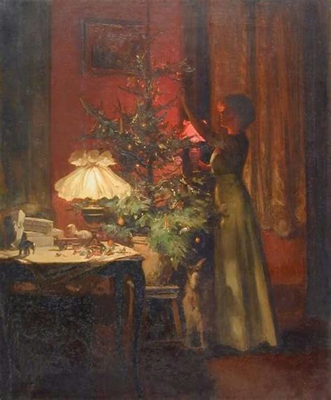 Vintage Christmas | Christmas paintings, Victorian christmas tree ...