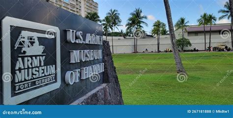 Us Army Museum of Hawaii Fort Derussy Editorial Stock Photo - Image of ...