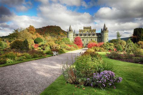 Inveraray Castle Garden in Autumn Photograph by Grant Glendinning ...