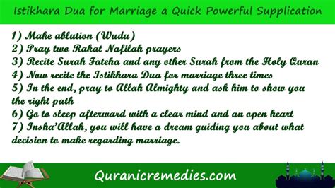 Istikhara Dua For Marriage A Quick Powerful Supplication - Quranic Remedies