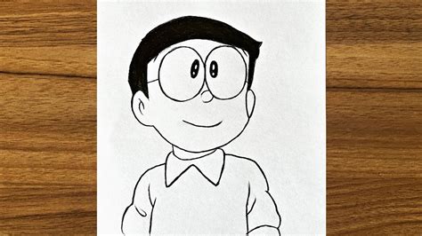 How to Draw Nobita from Doraemon || Easy drawing ideas for beginners ...