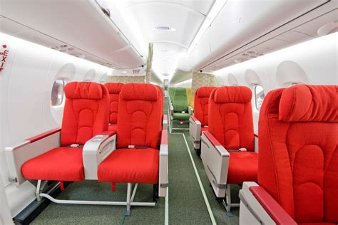 Ethiopian Airlines Bombardier DHC-8-402 Q400 business class cabin Dhc ...