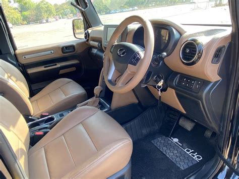 Leather-wrapped Interior of This Mahindra Thar Costs INR 1 Lakh, Gets ...